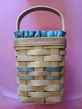 Longaberger Natural Brown Handwoven Basket Bottom View